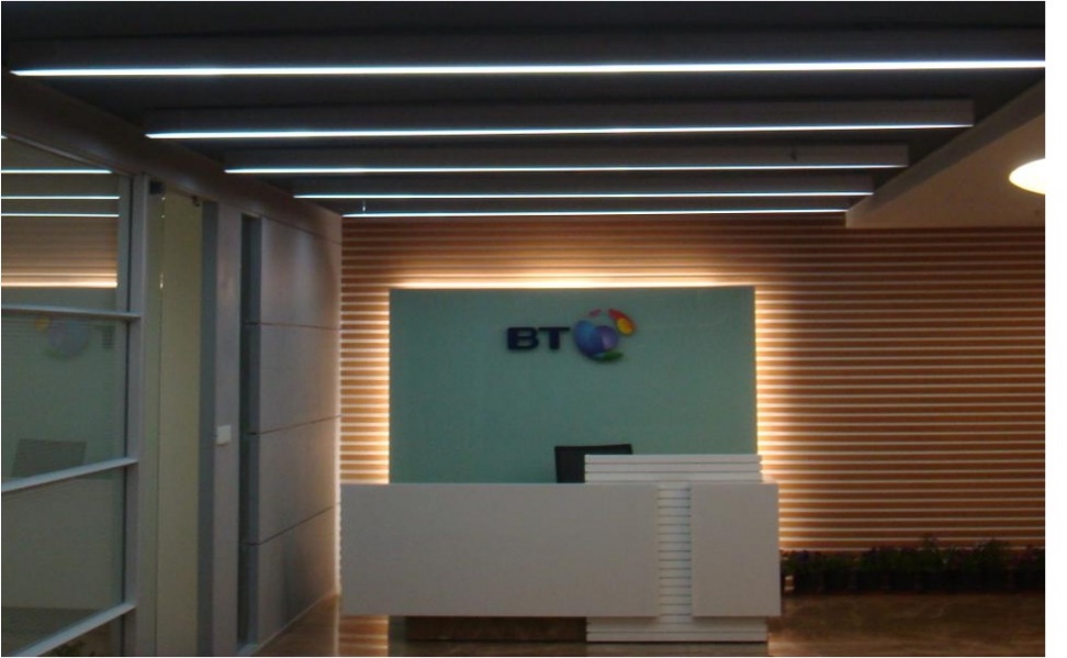 Smart Lighting — Global Telecom Company Reception